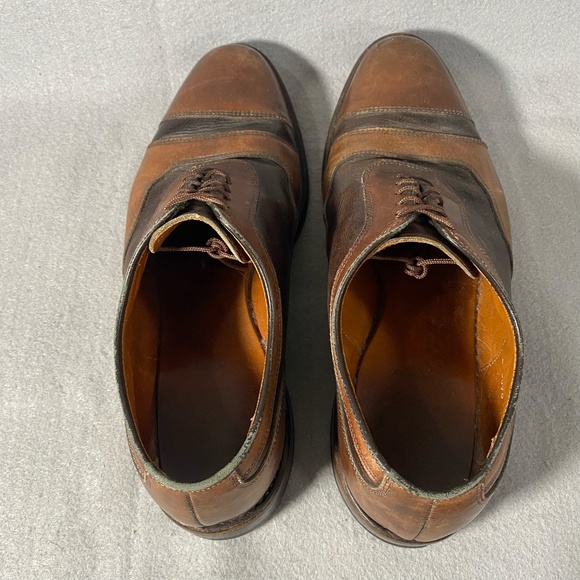 Allen Edmonds Winhall Brown Leather Lace Up Oxford Cap Toe Shoes Mens Size 9 main image 9